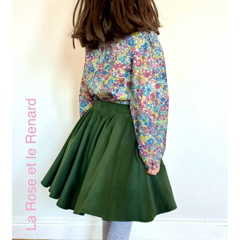 Jupe verte patineuse hotsell