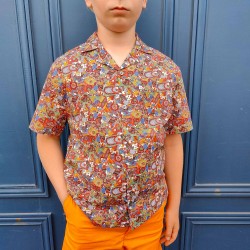 chemisette garçon en liberty fabrics pour un look cool cet été made in france