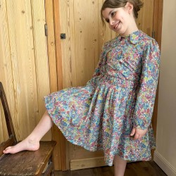 Jupe fille stype patineuse en liberty fabrics tana lawn margaret annie