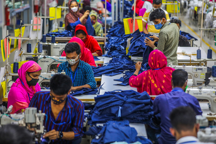 Photo d'une usine de textile en Inde